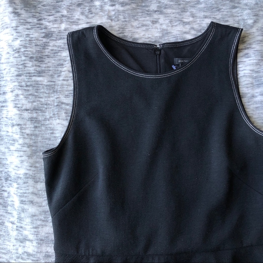 Ann Taylor Black Peplum Dress